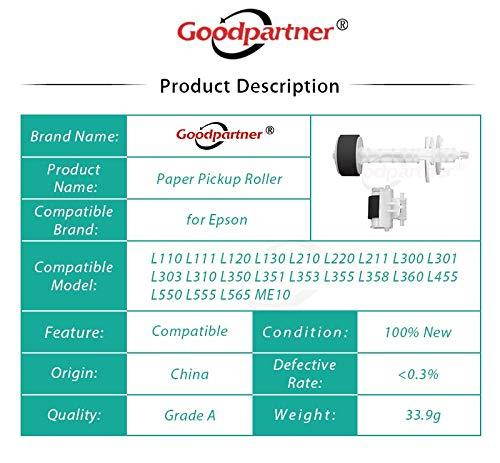Printer Parts 1X Feed Pickup Roller for Eps0n L110 L111 L120 L130 L210 L220 L211 L300 L301 L303 L310 L350 L351 L353 L358 L360 L455 L456 L550