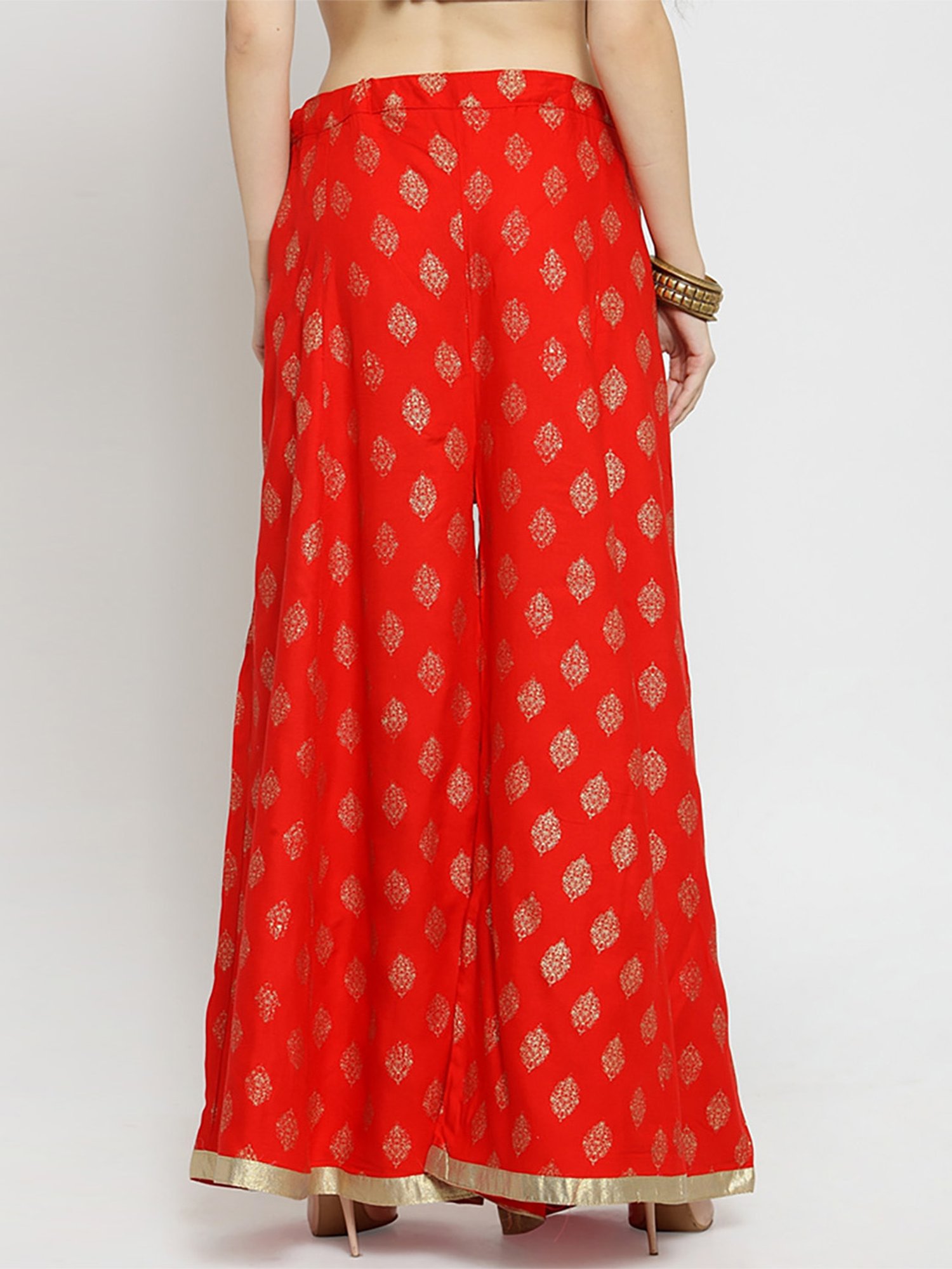 Castle Red Printed Palazzos