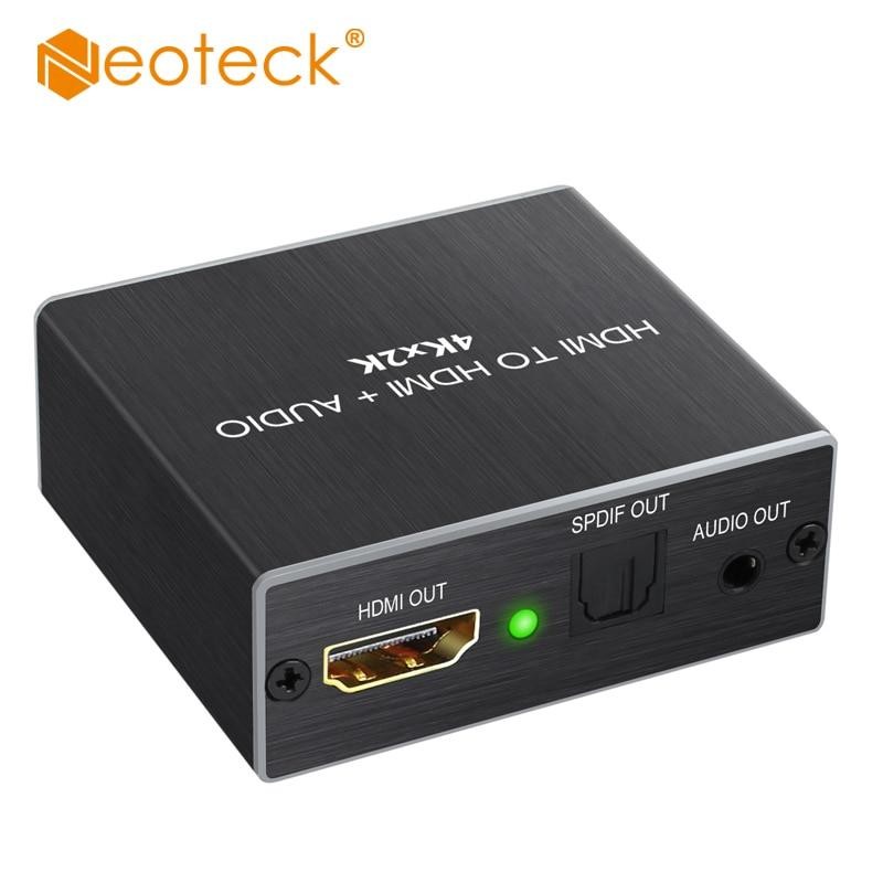 HDMI Audio Extractor Converter Support 4K X 2K 3D HDMI To Optical TOSLINK SPDIF HDMI  With 3.5mm Stereo Audio Splitter Adapter