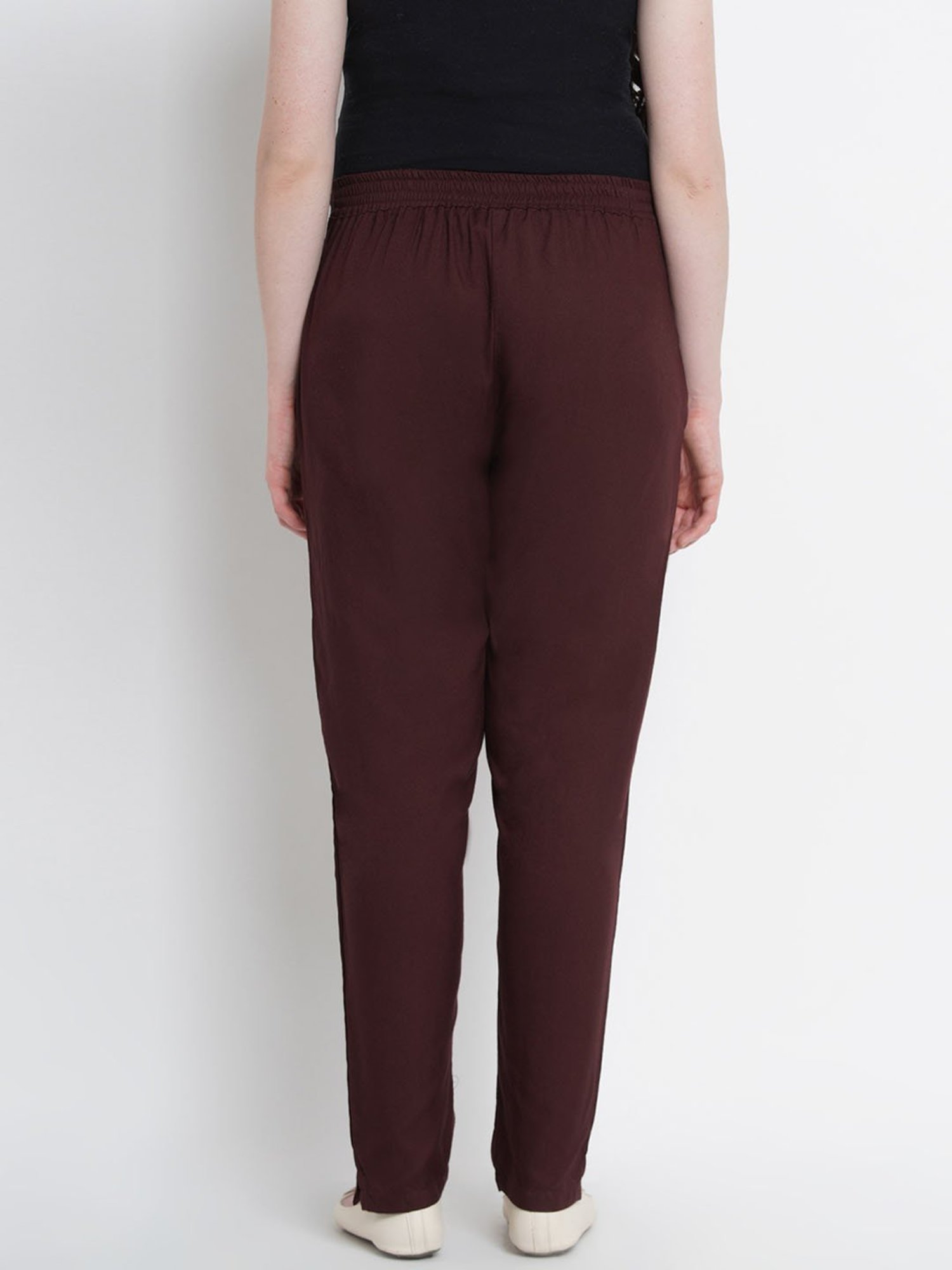 Mine4Nine Brown Maternity Pants