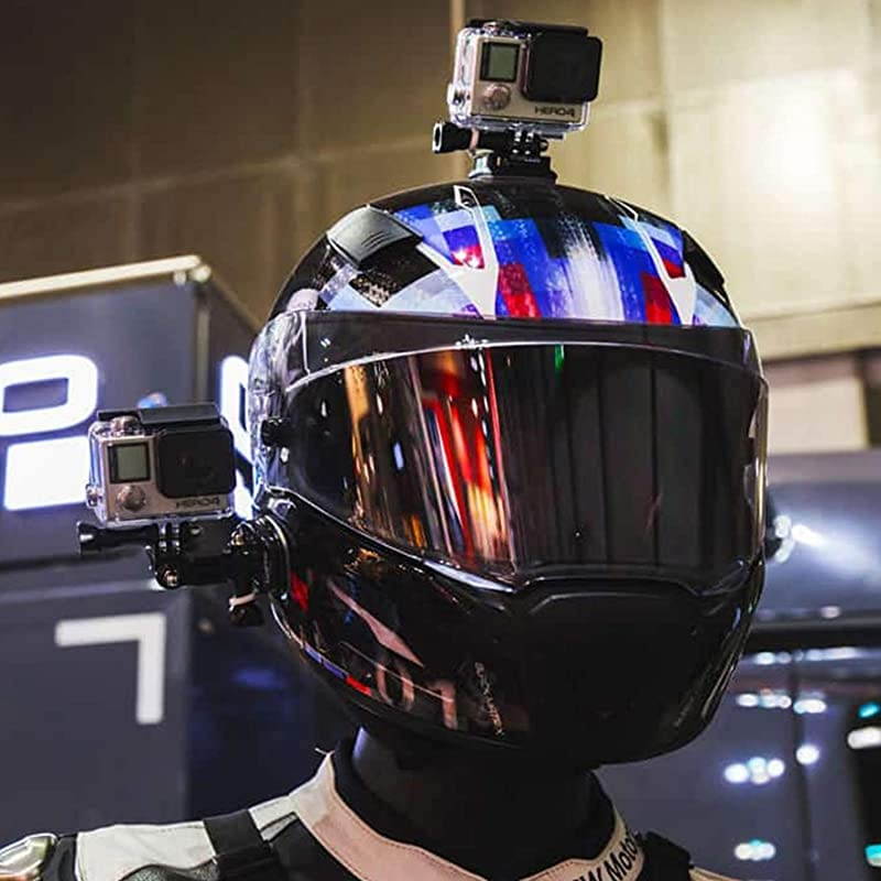 Helmet Accessory Kit For GoPro Hero Session GoPro Hero 3 Gopro Hero 4 Hero 5 Hero 6 Hero 7 Includes 1 Adhesive Mount 2 Activity Base 1 Pivot Arm 1 J Hook 2 Screws