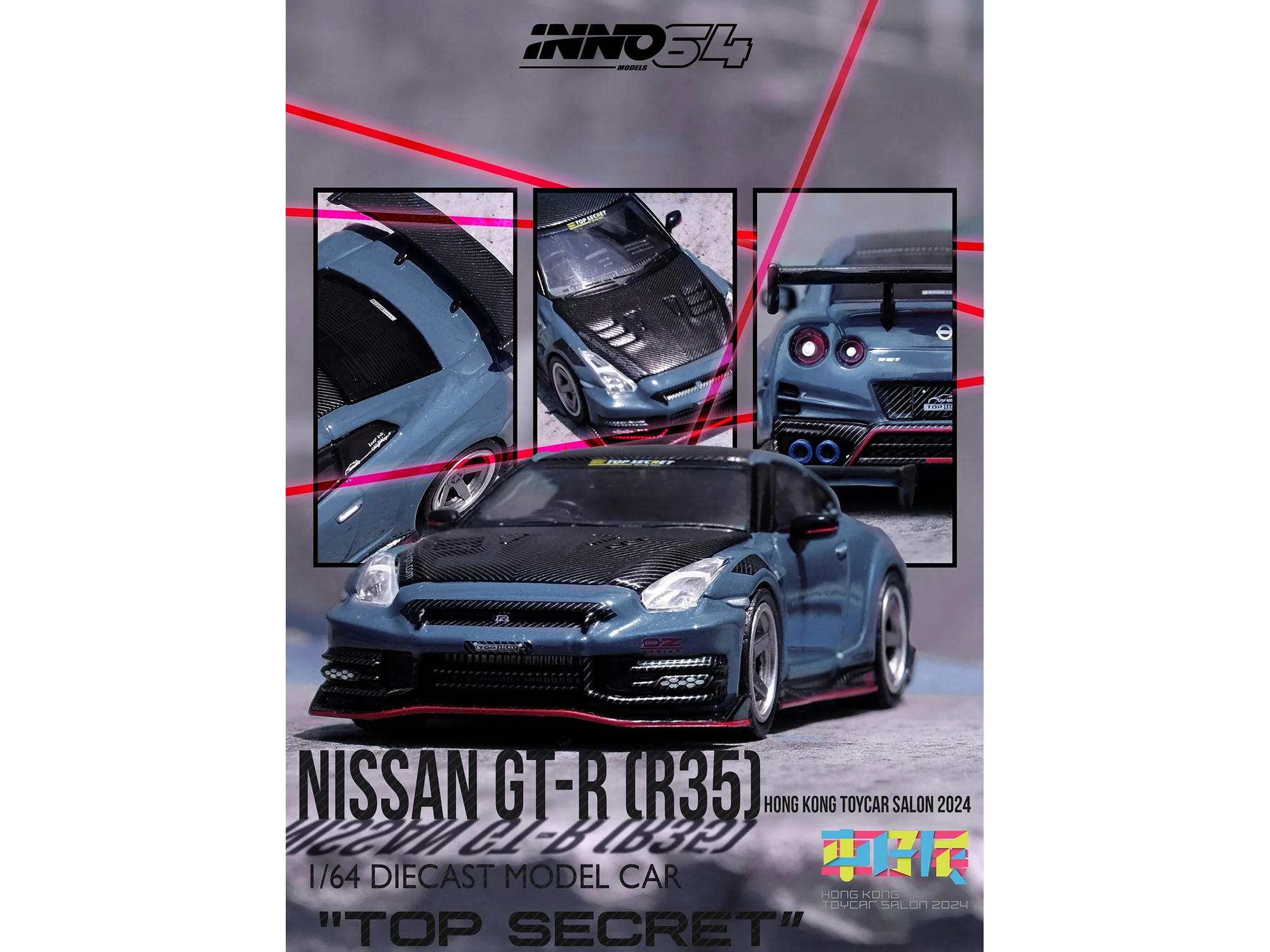 Nissan LB-Silhouette WORKS GT 35GT-RR Ver.2 RHD (Right Hand Drive) #23 Tetsuya Hibino "LB Racing - Formula Drift" (2022) 1/18 Model Car by Top Speed