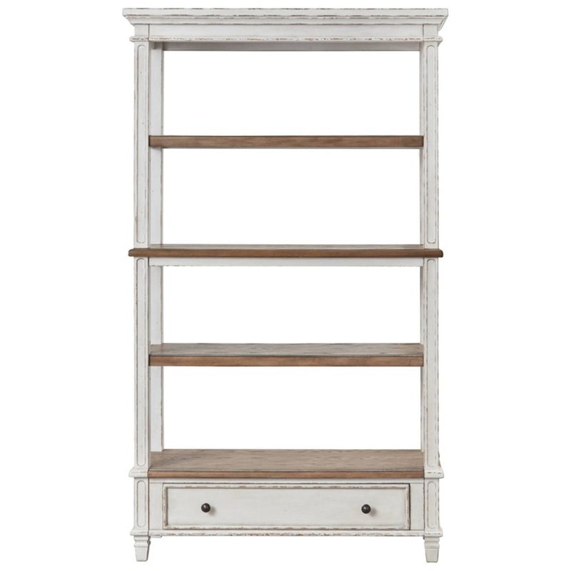 75" Realyn Bookshelf White/Brown - Signature Design by Ashley