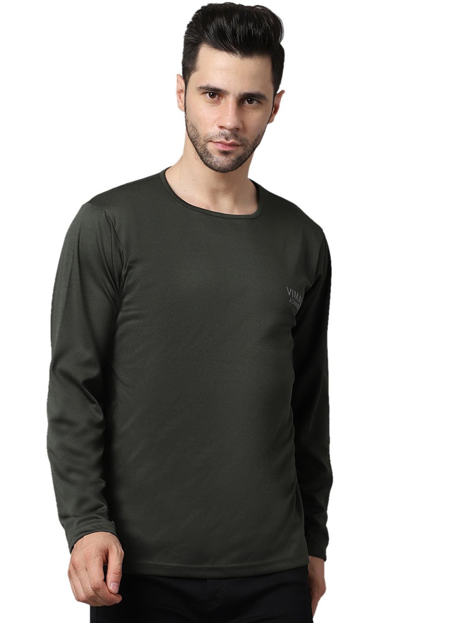 Vimal Jonney Olive Regular Fit T-Shirt