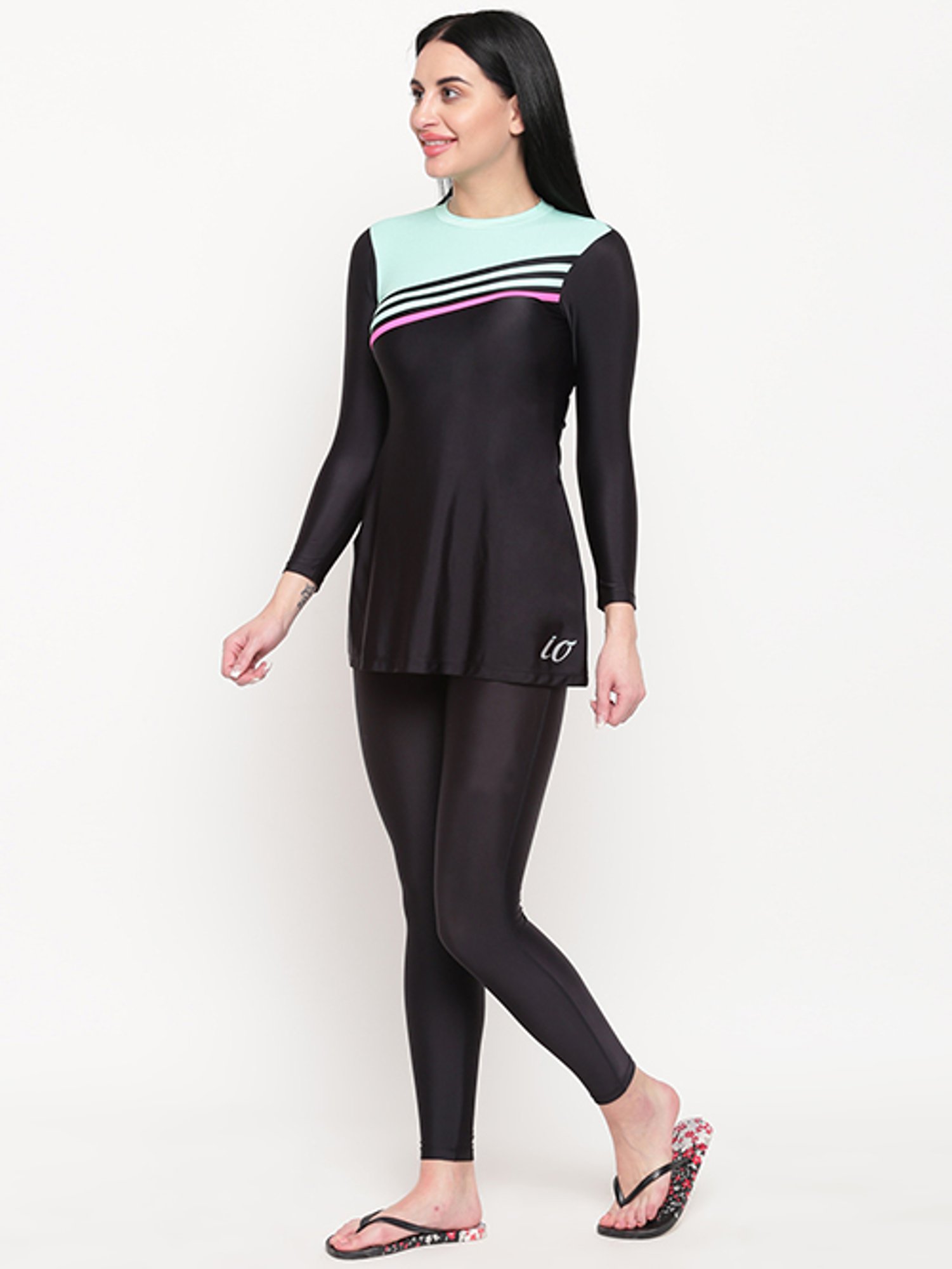 IO Black Full Length Swimsuit