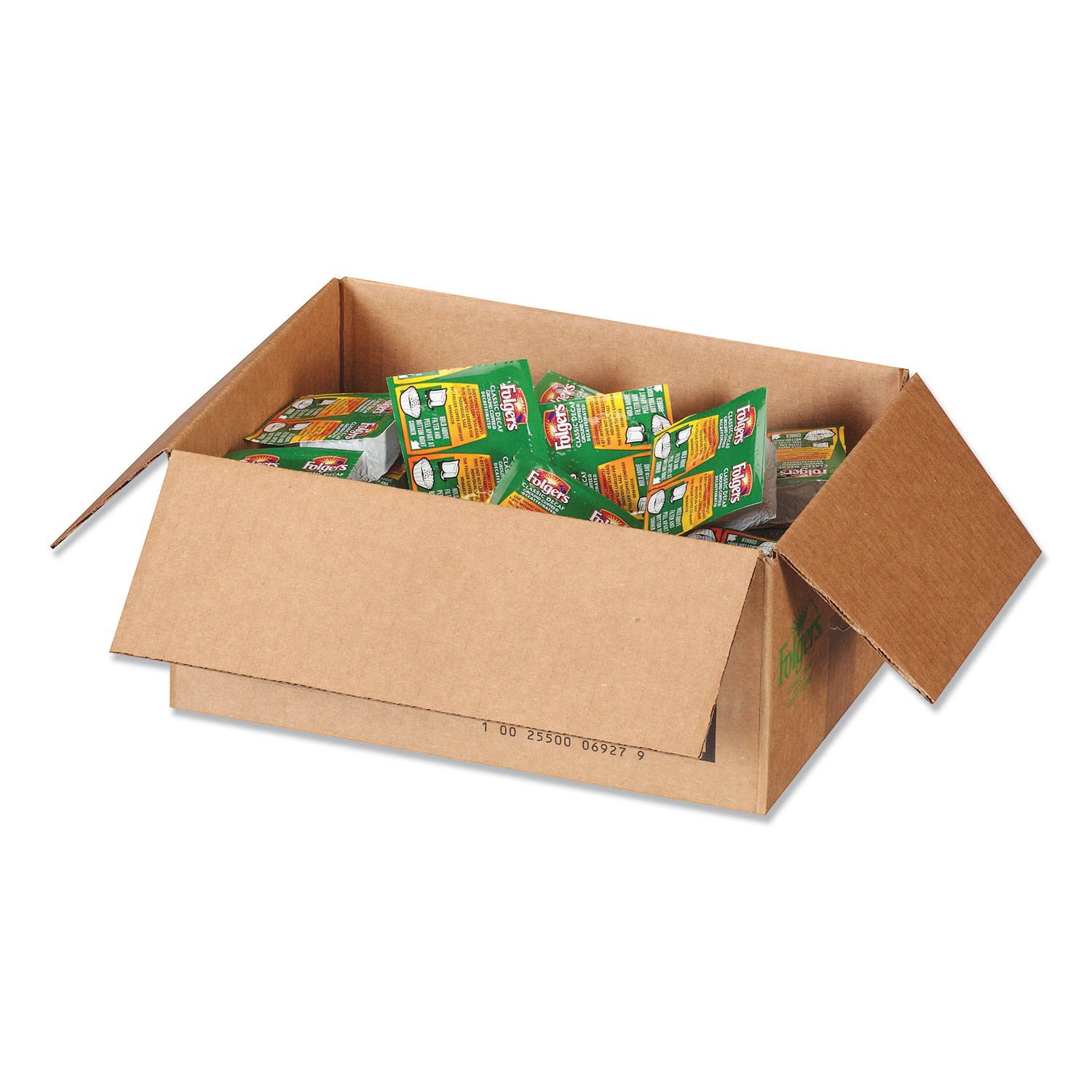 Folgers Coffee Classic Roast Decaffeinated 9/10oz Vacket Pack 42/Carton 06927