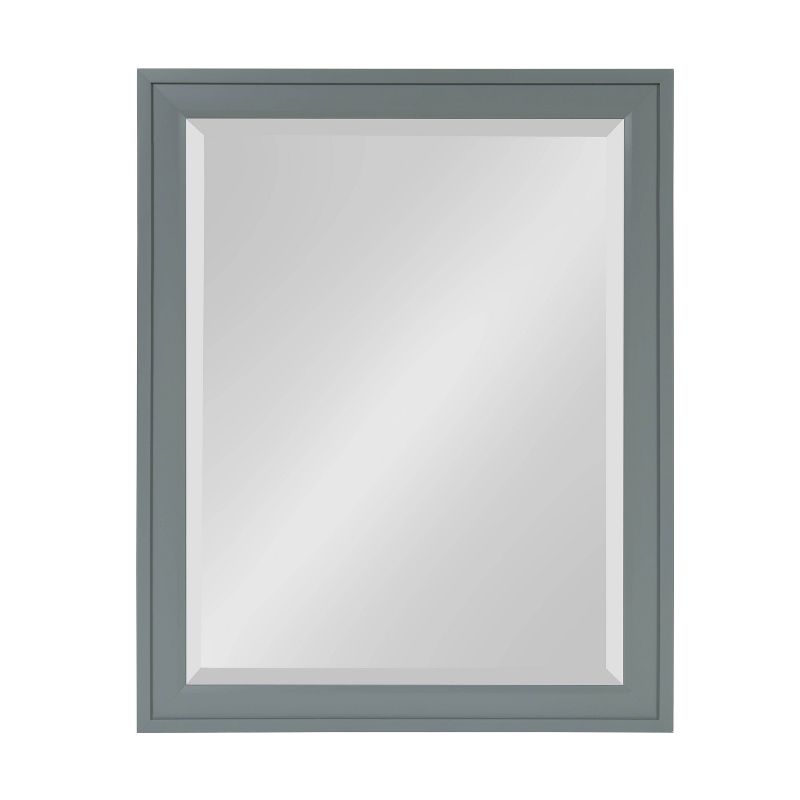 21.5" x 27.5" Bosc Rectangle Wall Mirror Gray - DesignOvation