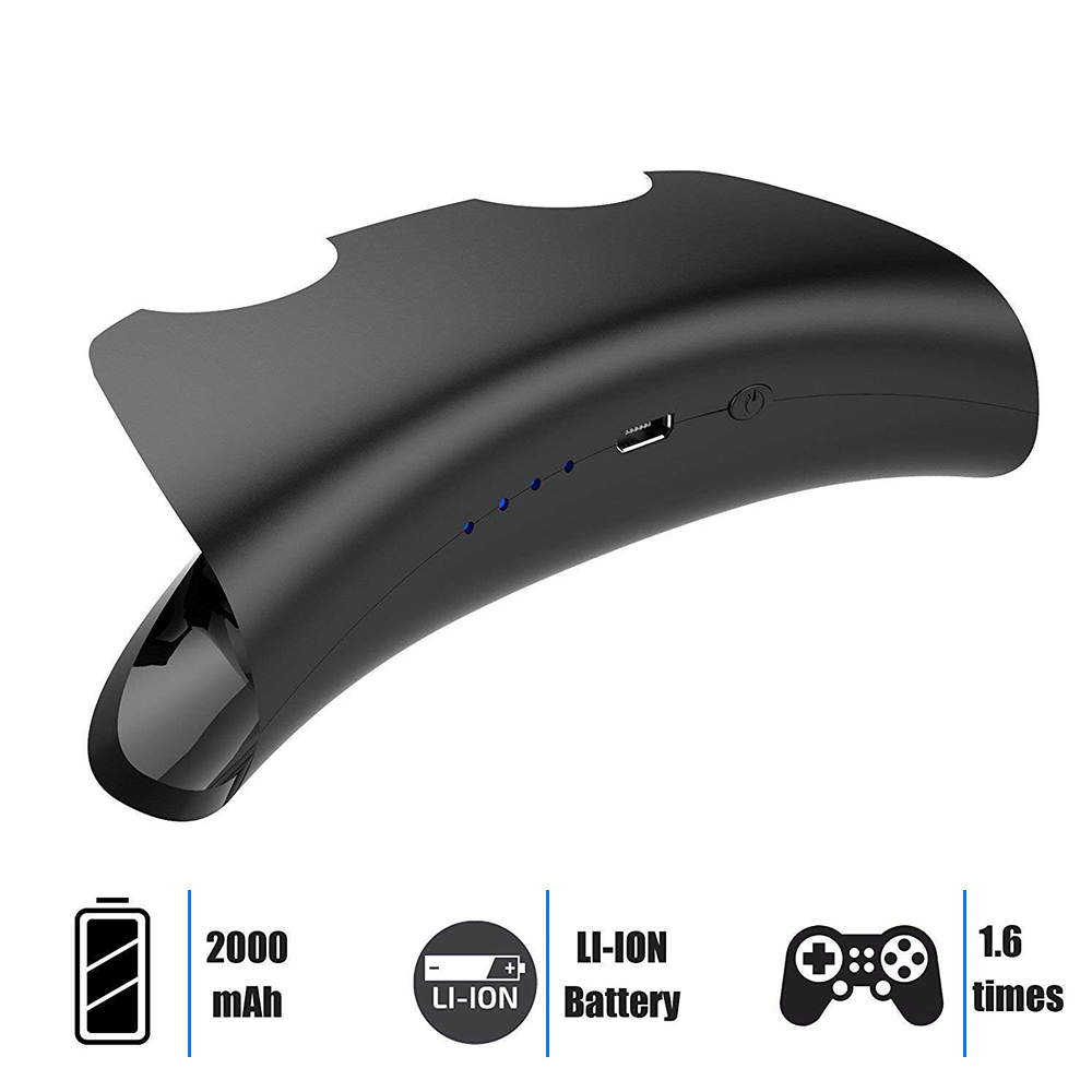 2000mAh Rechargeable Battery Pack with Micro USB Cable, Suitable for External Backup Battery of PS4 Controller