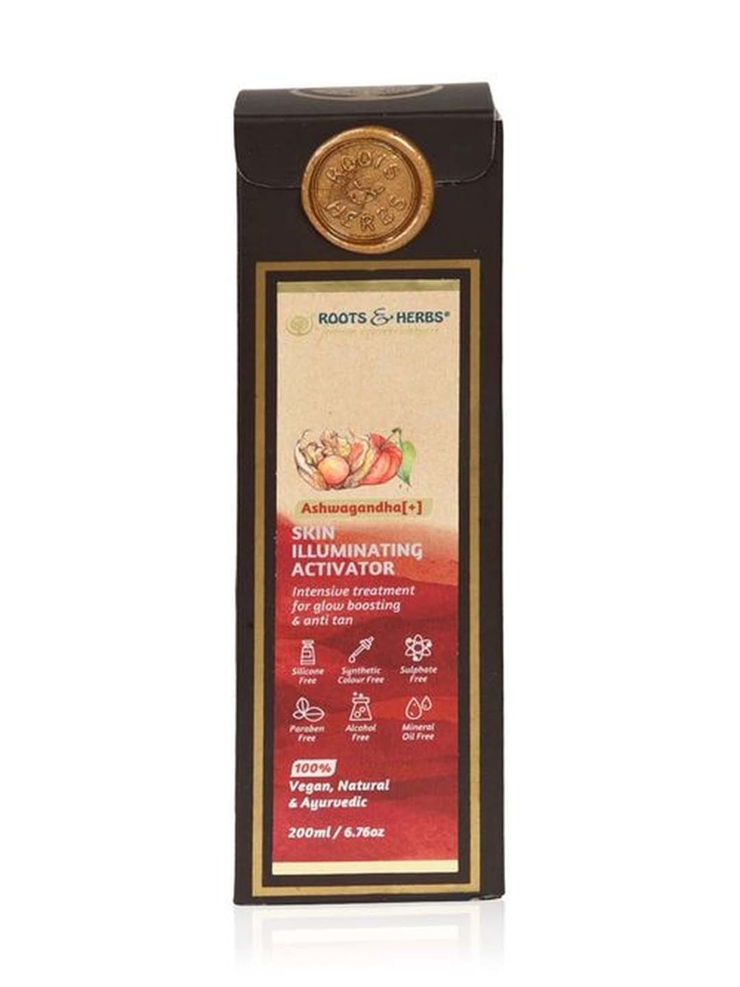 ROOTS AND HERBS Ashwagandha Skin Illuminating Activator - 220 ml