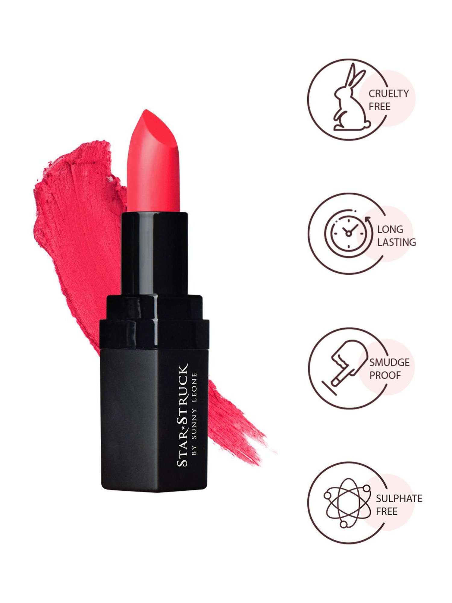 StarStruck By Sunny Leone Intense Matte Lip color Wild Cherry - 4.2 gm