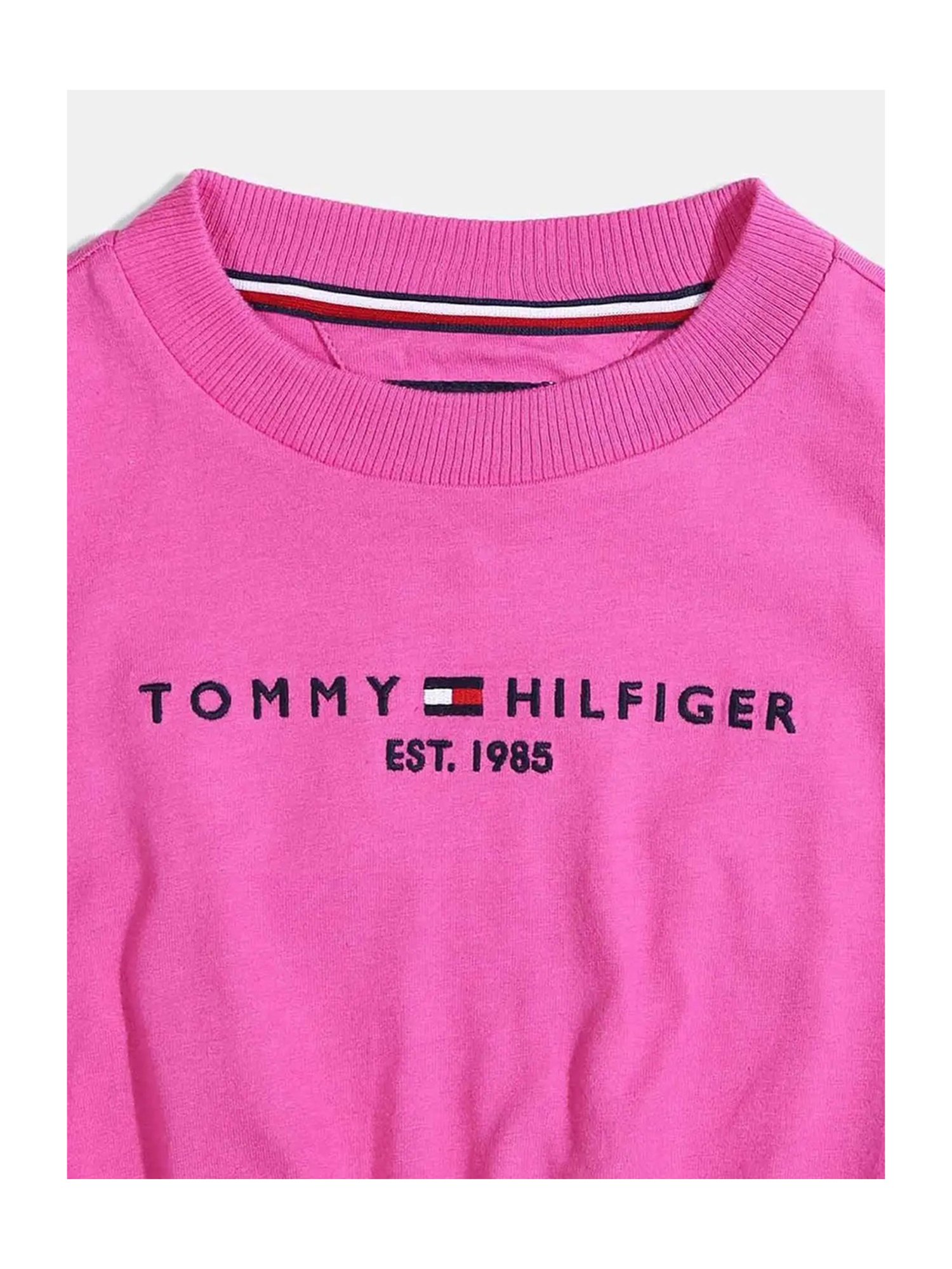 Tommy Hilfiger Kids Purple Logo Print Dress