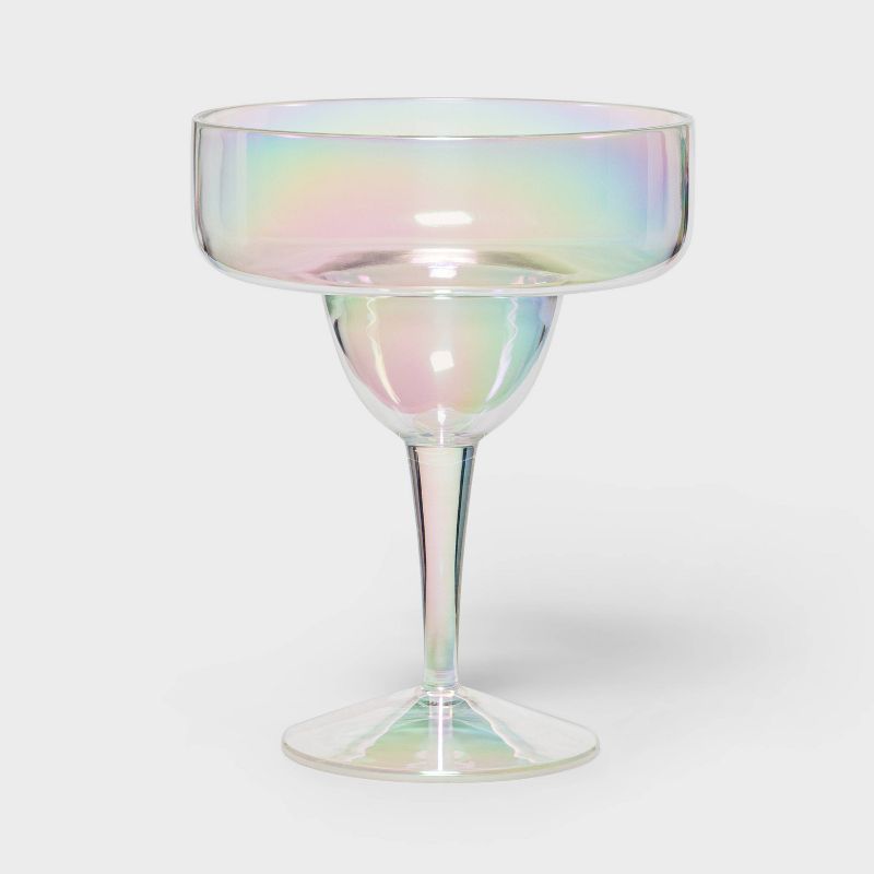 16oz Plastic Iridescent Margarita Glass - Sun Squad™