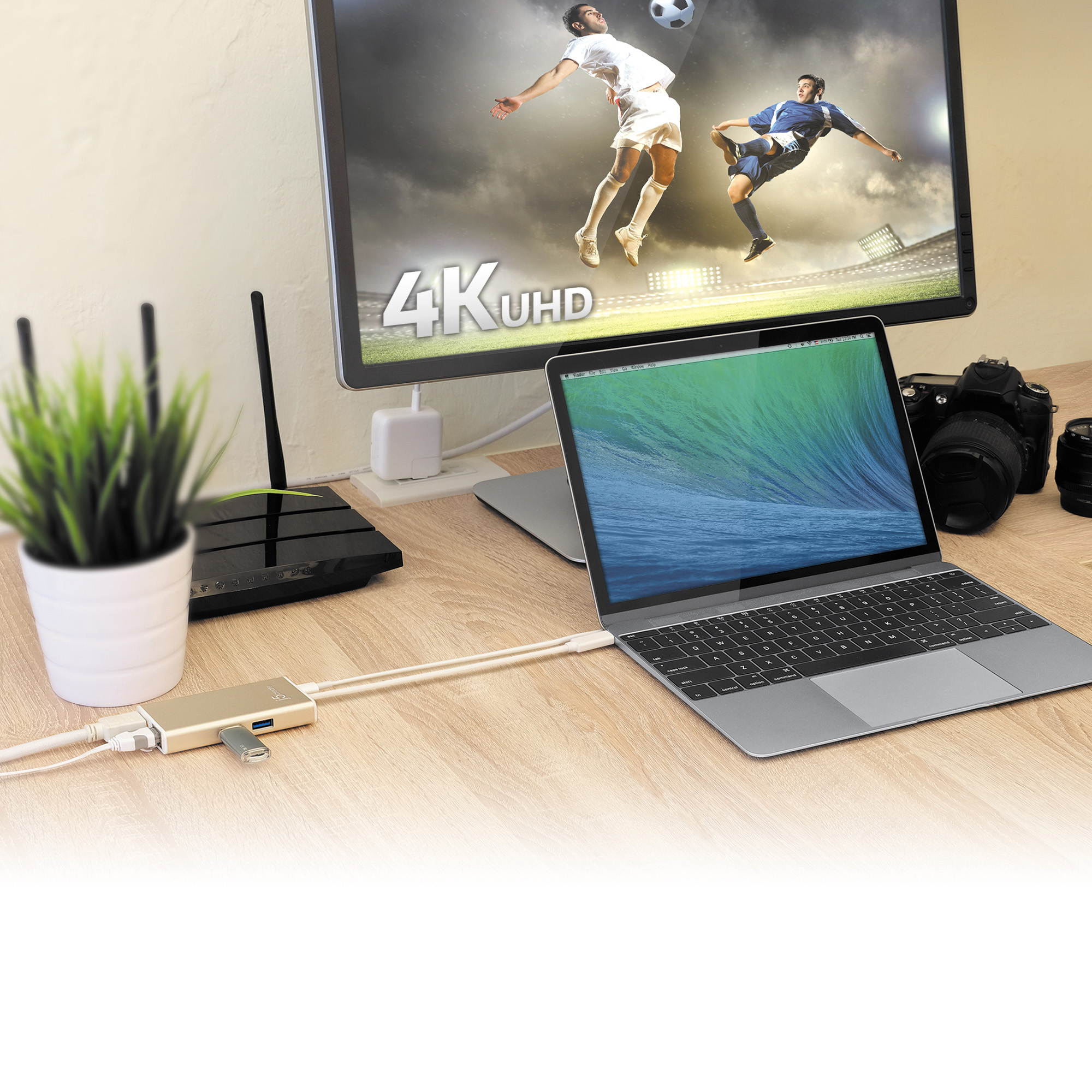 j5create USB-C Multi-Adapter - HDMI/Ethernet/USB 3.1 HUB/PD 2.0