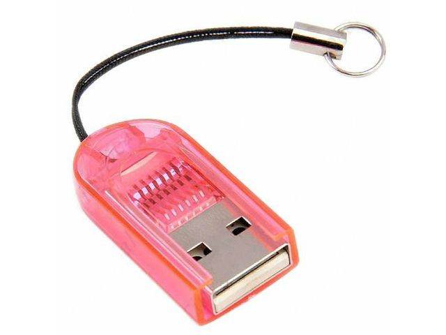 Kawin Smallest MicroSD / TransFlash / T-Flash / TF USB2.0 Memory Card Reader with Cover