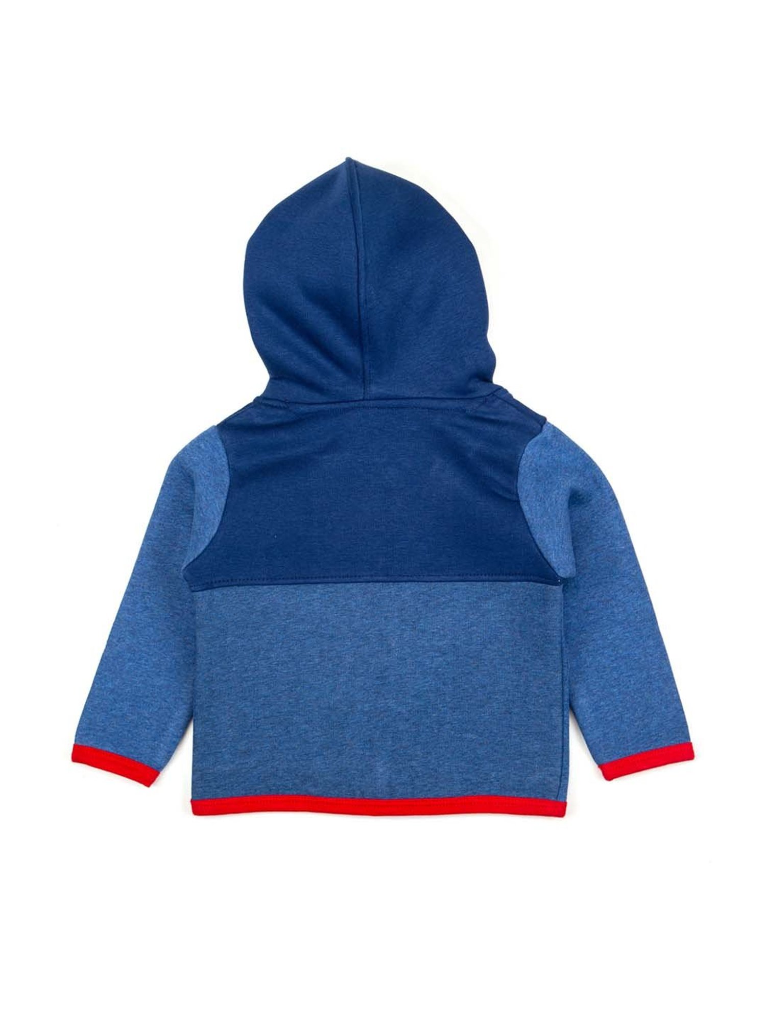 Mee Mee Kids Blue Color Block Pattern Hoodie