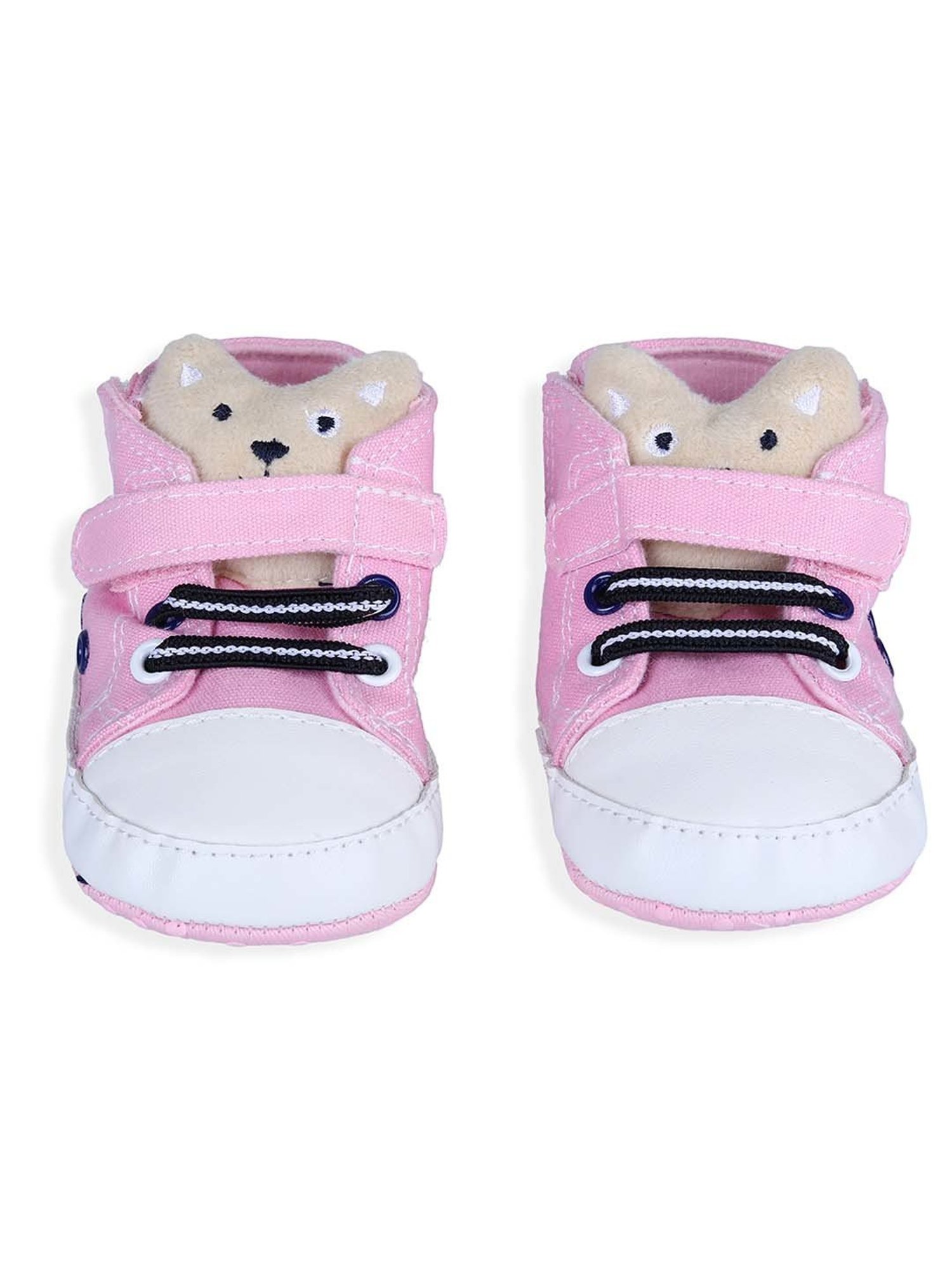 Baby Moo Kids Pink & White Casual Booties