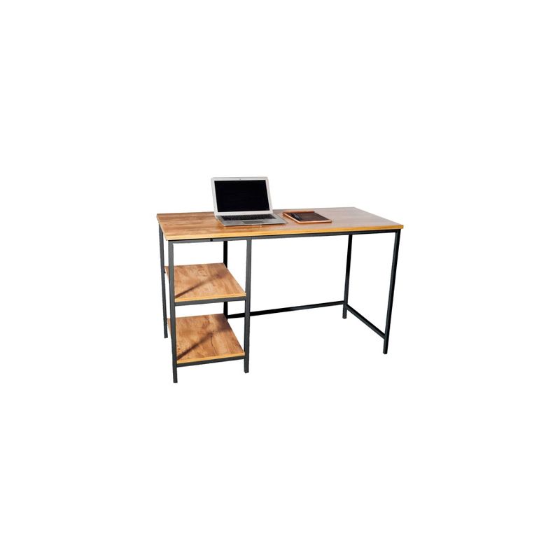 2 Shelf Camden Computer Desk Classic Oak - OneSpace