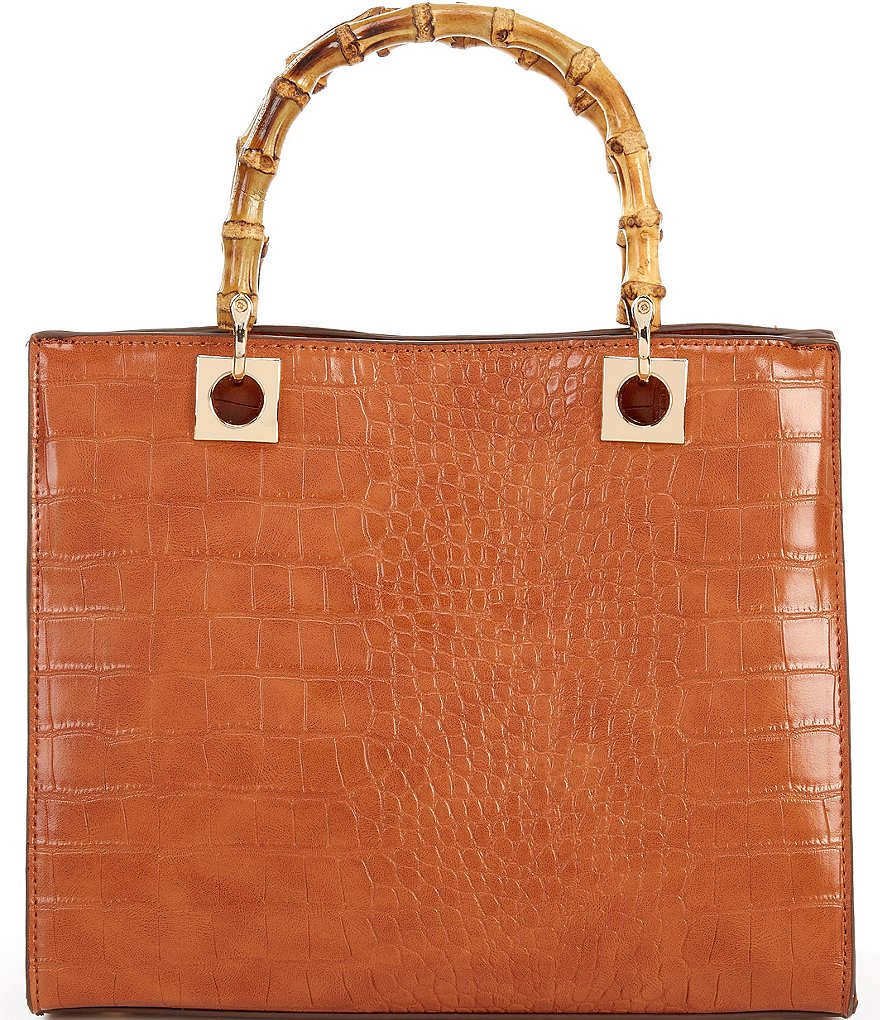 Kate Landry Bamboo Handle Satchel Bag