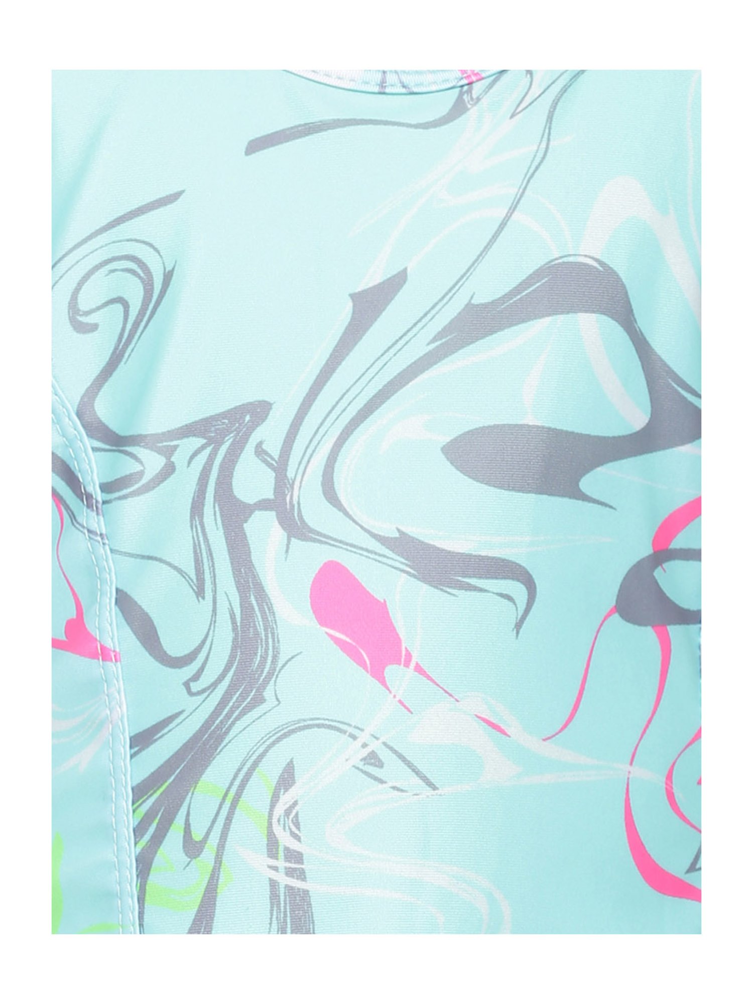 IO Kids Blue Printed Dress