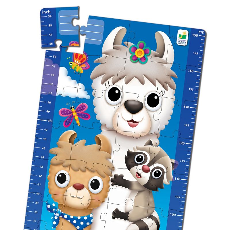 The Learning Journey Long & Tall Puzzl Animal Friends Growth Chart