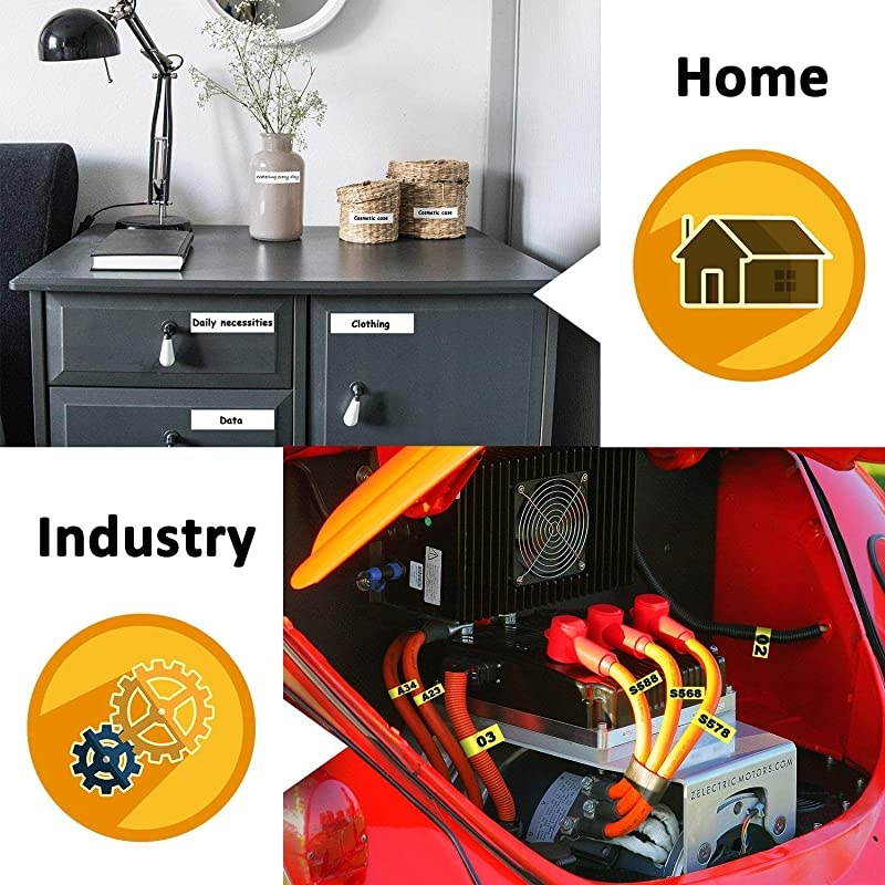 6Pack Compatible Dymo D1 Label Tape 45013 S0720530 Black on White 12 Inch x 23 Feet for DYMO LabelManager 160 280 210D 360D 420P Wireless PnP 220P 260P 450D 500TS 450DUO Label Maker