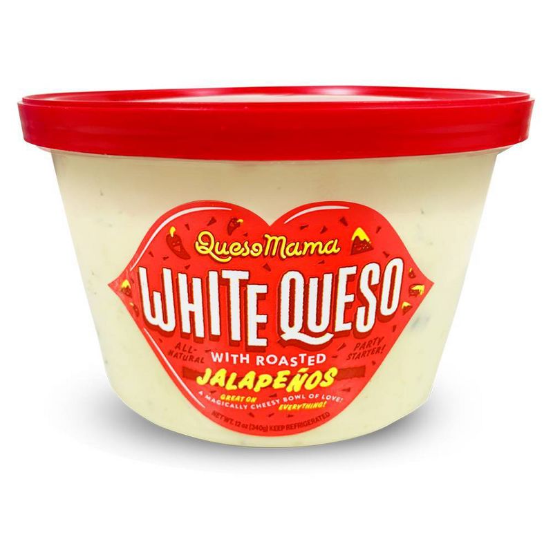 Queso Mama White Queso with Jalapeños - 12oz