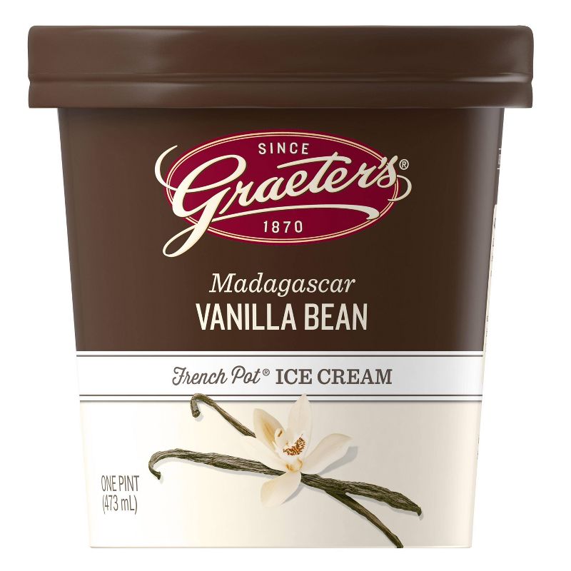 Graeter's Madagascar Bourbon Vanilla Bean Ice Cream - 16oz