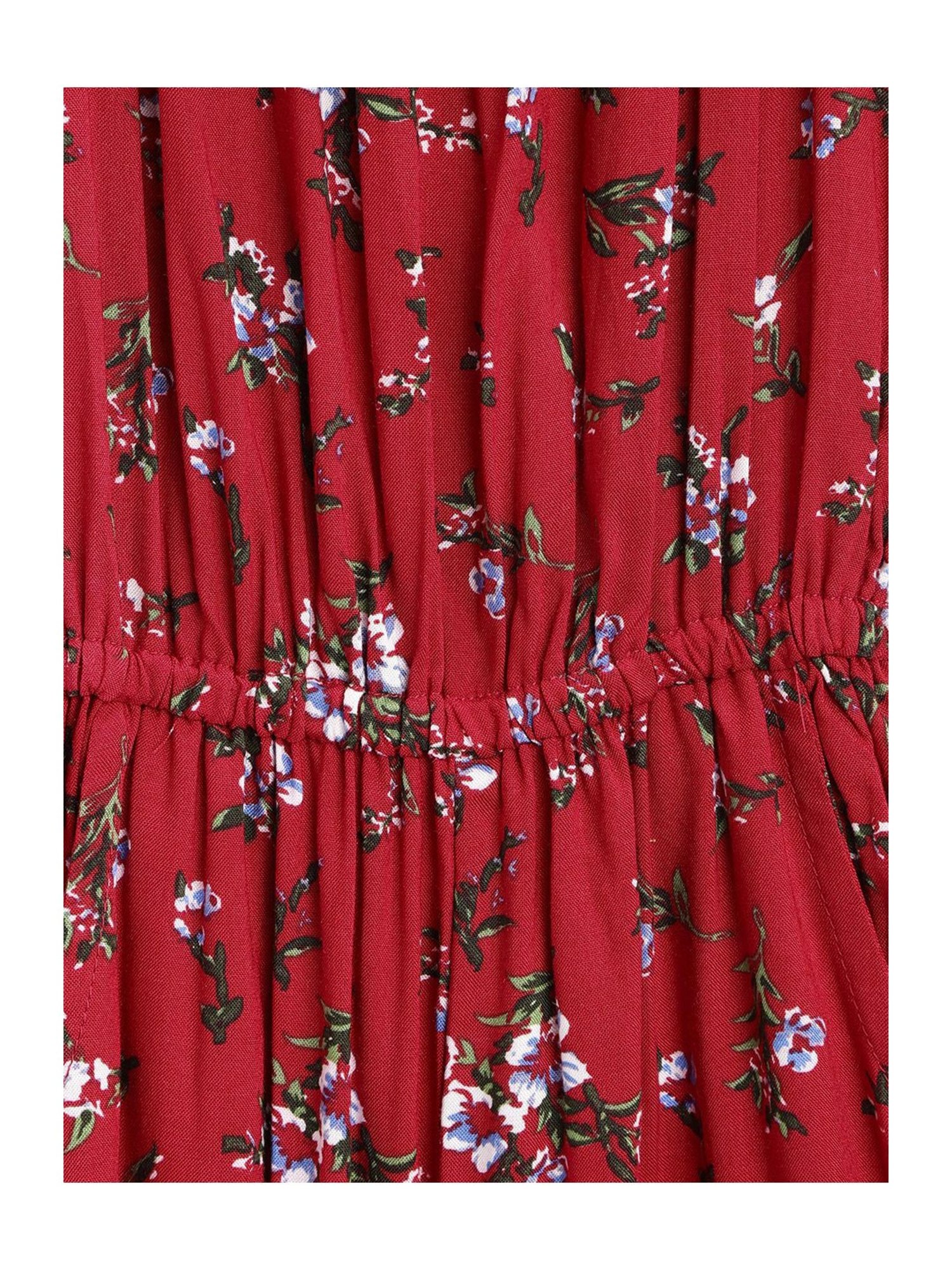 Stylestone Kids Red Printed Jumpsuit