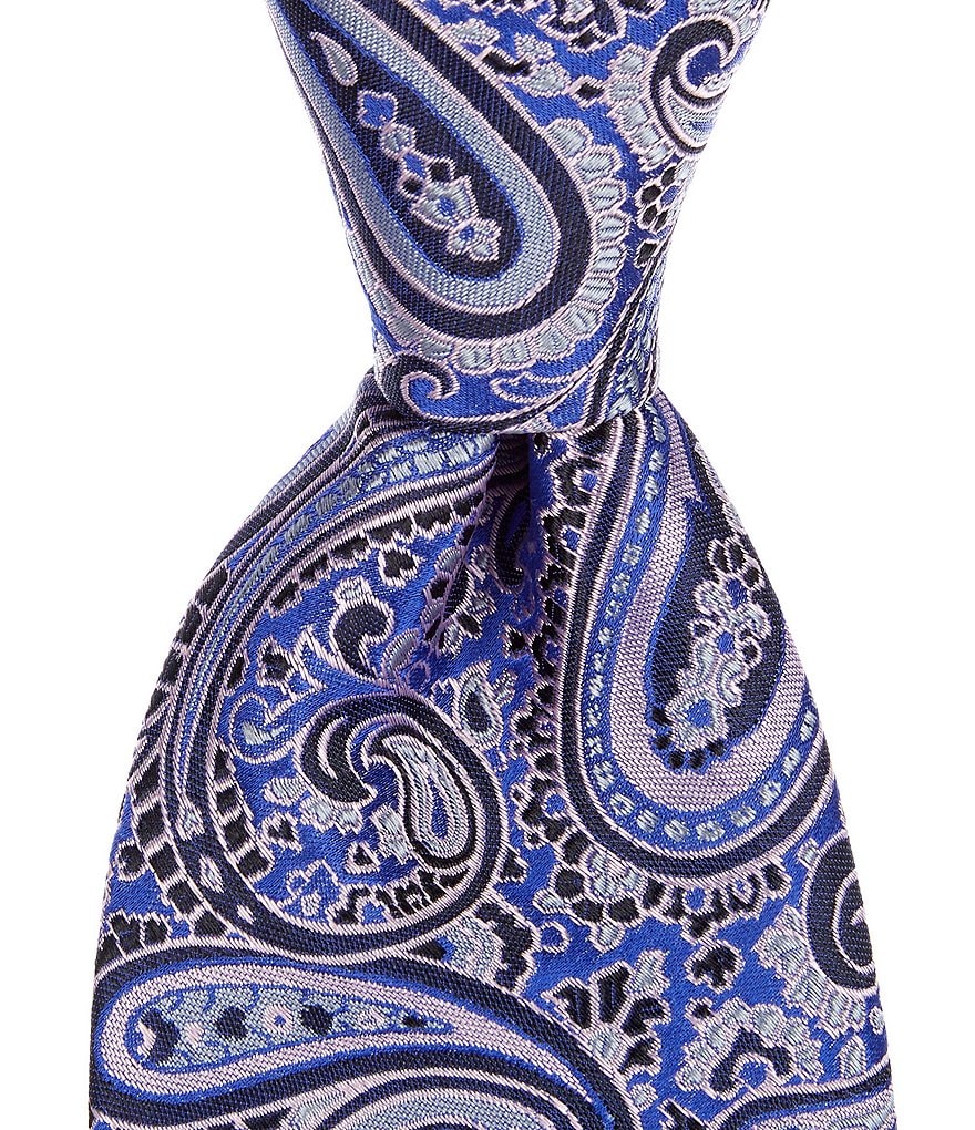 Cremieux Lodi Paisley Print Traditional 3 1/4#double; Silk Tie