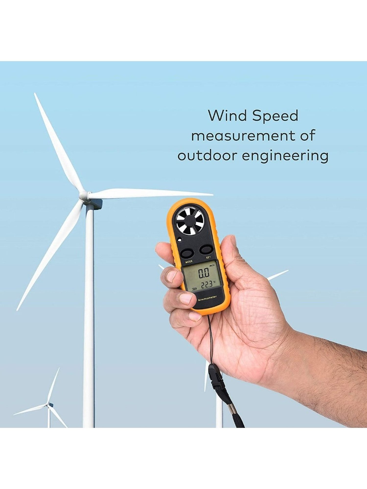 Thermocare Wind Speed Meter (Black)