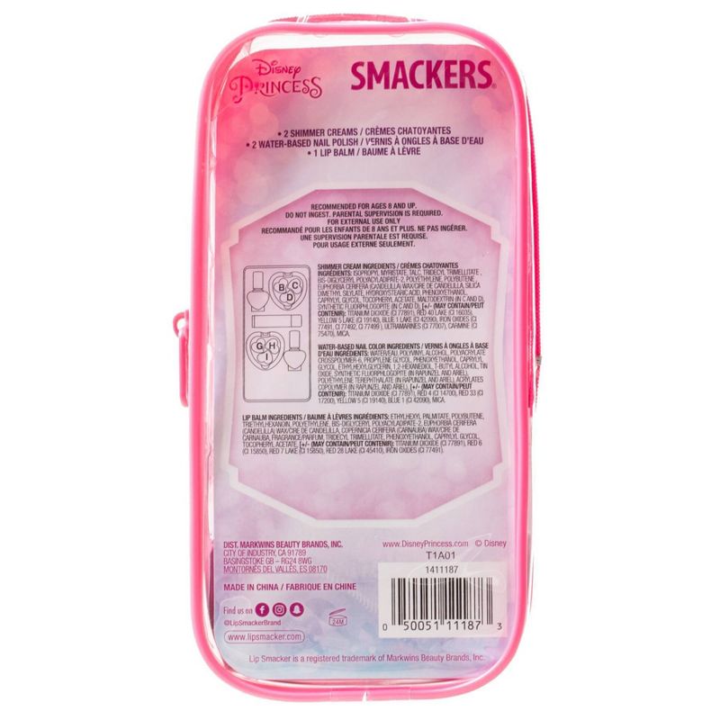 Lip Smacker Pouch Color Cosmetic Set - Princess - 5pc