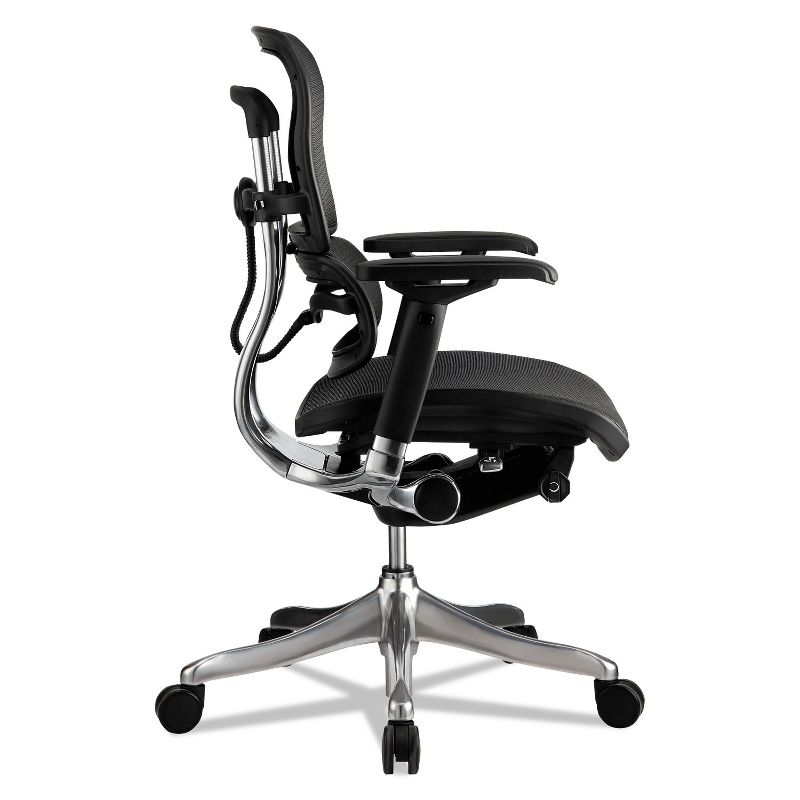 Eurotech Ergohuman Elite Mid-Back Mesh Chair, Black ME5ERGLTN15