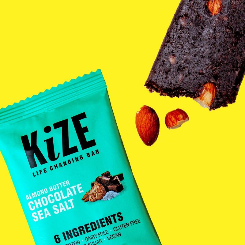 Kize Raw Energy Bar Almond Butter Chocolate Sea Salt - 6oz