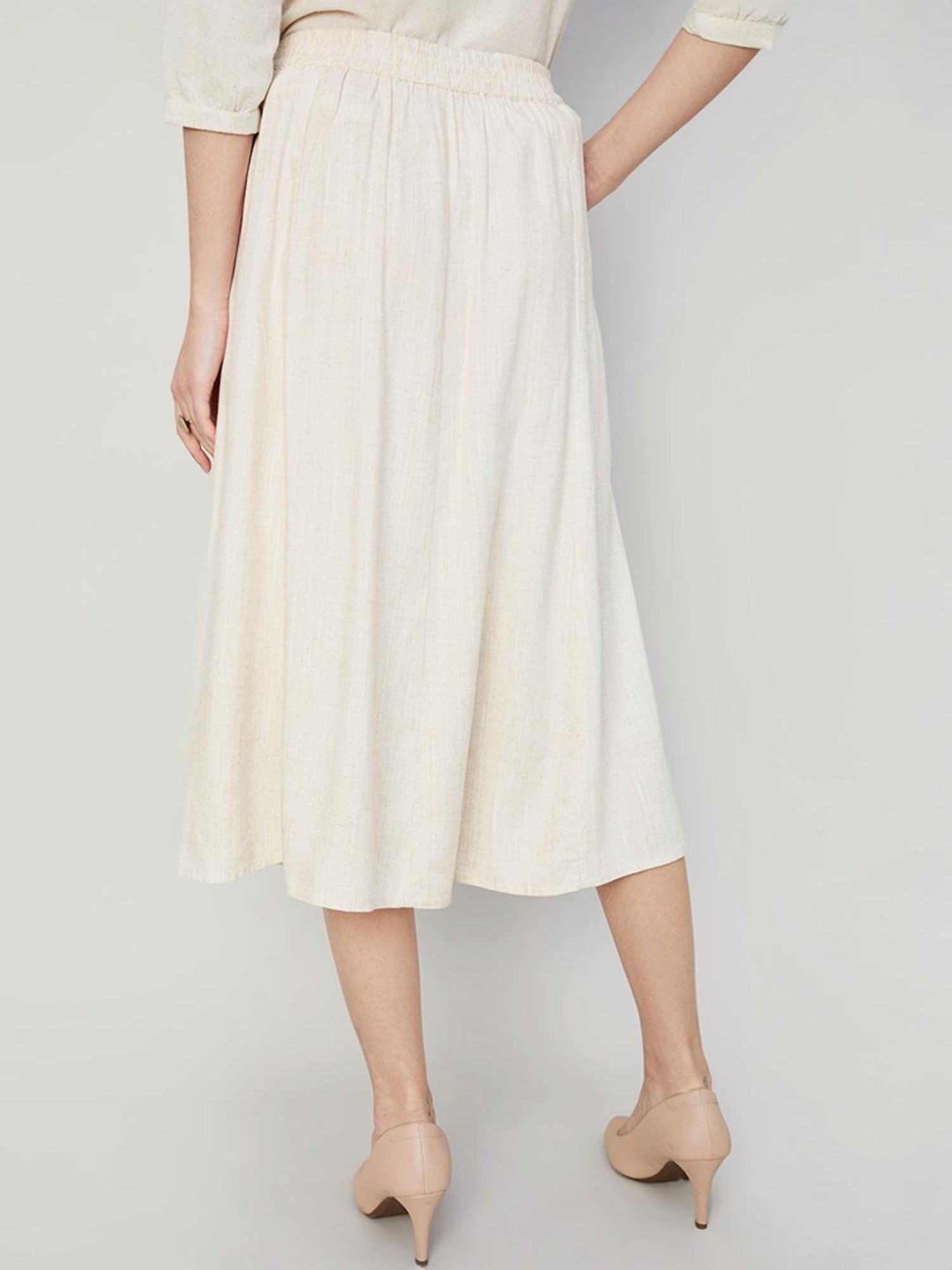 Code by Lifestyle Beige A-Line Skirt