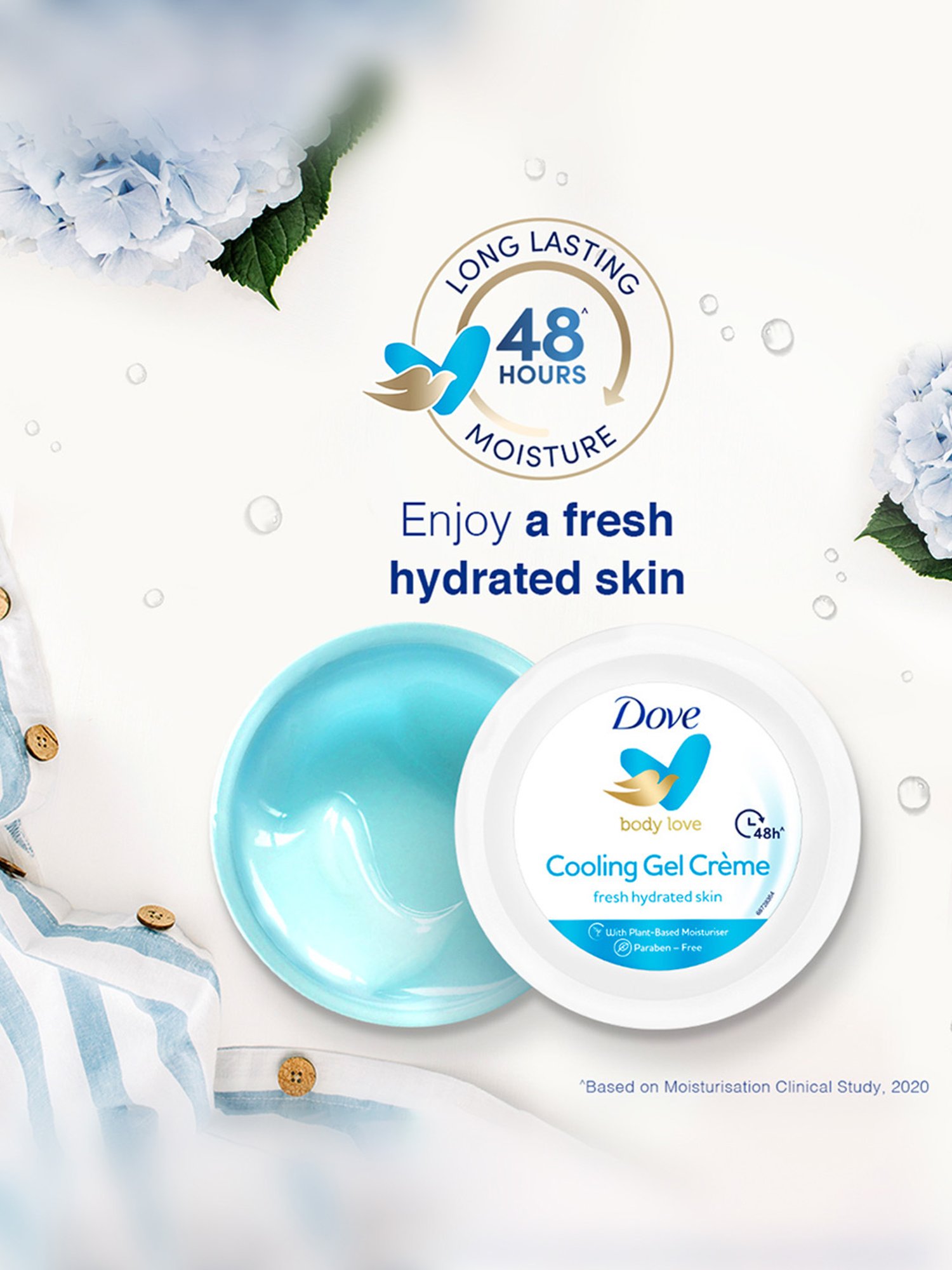 Dove Body Love Cooling Gel Creme - 145 gm