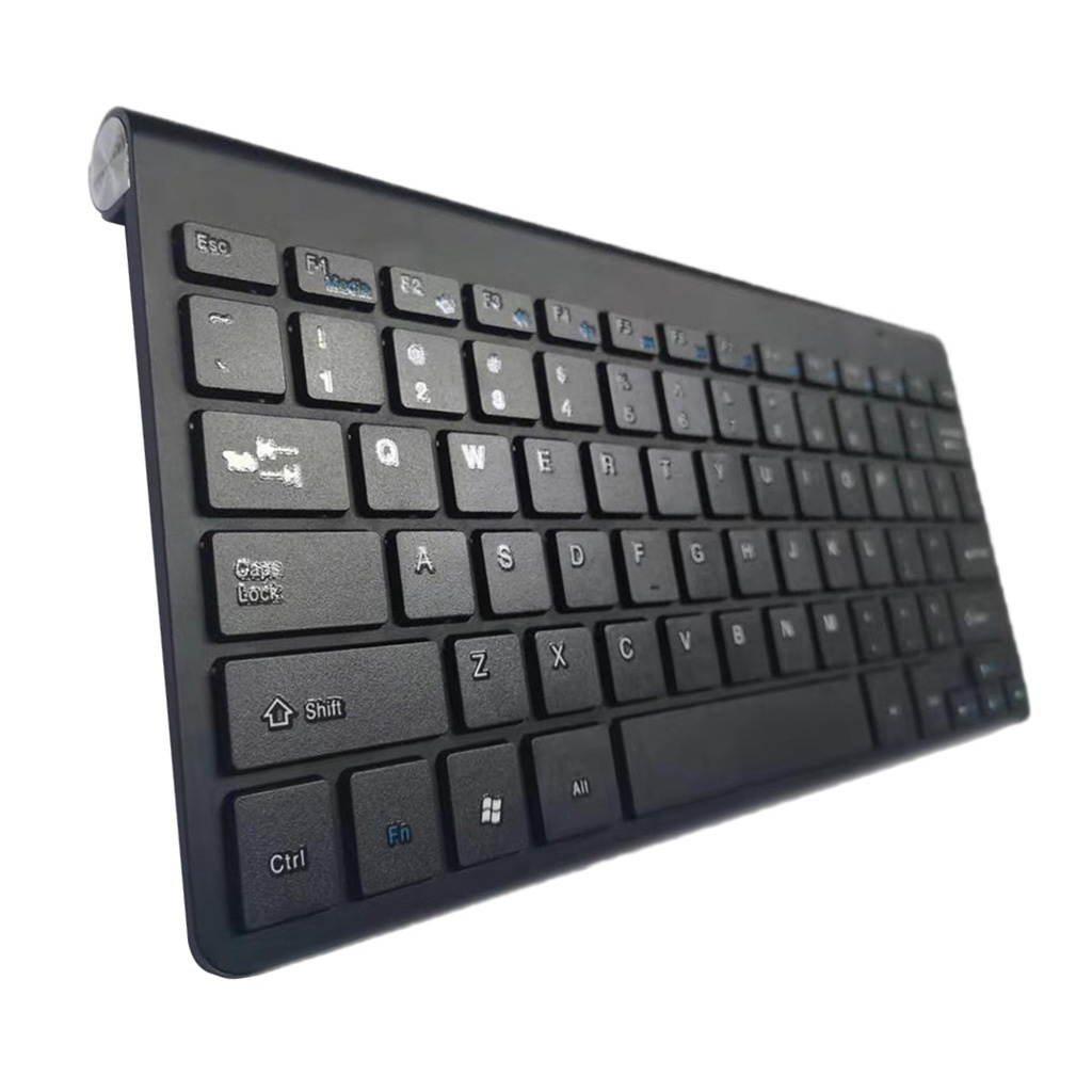 Ultra Slim Wireless Keyboard and Mouse Combo with USB Nano Receiver Black