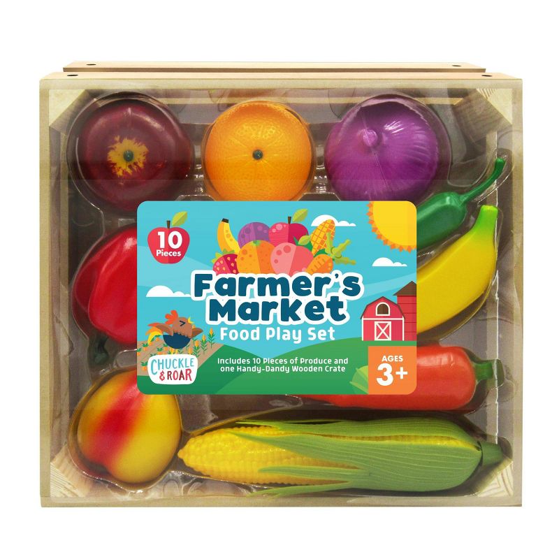 Chuckle & Roar Farmer's Market Food Role Play Set