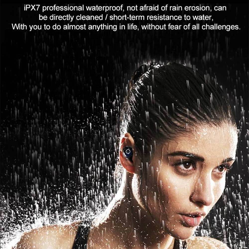 Q65 HiFi bluetooth Earphone TWS bluetooth 5.0 Earbuds Smart Touch Auto Pairing Call Stereo IPX7 Waterproof In-ear Headset