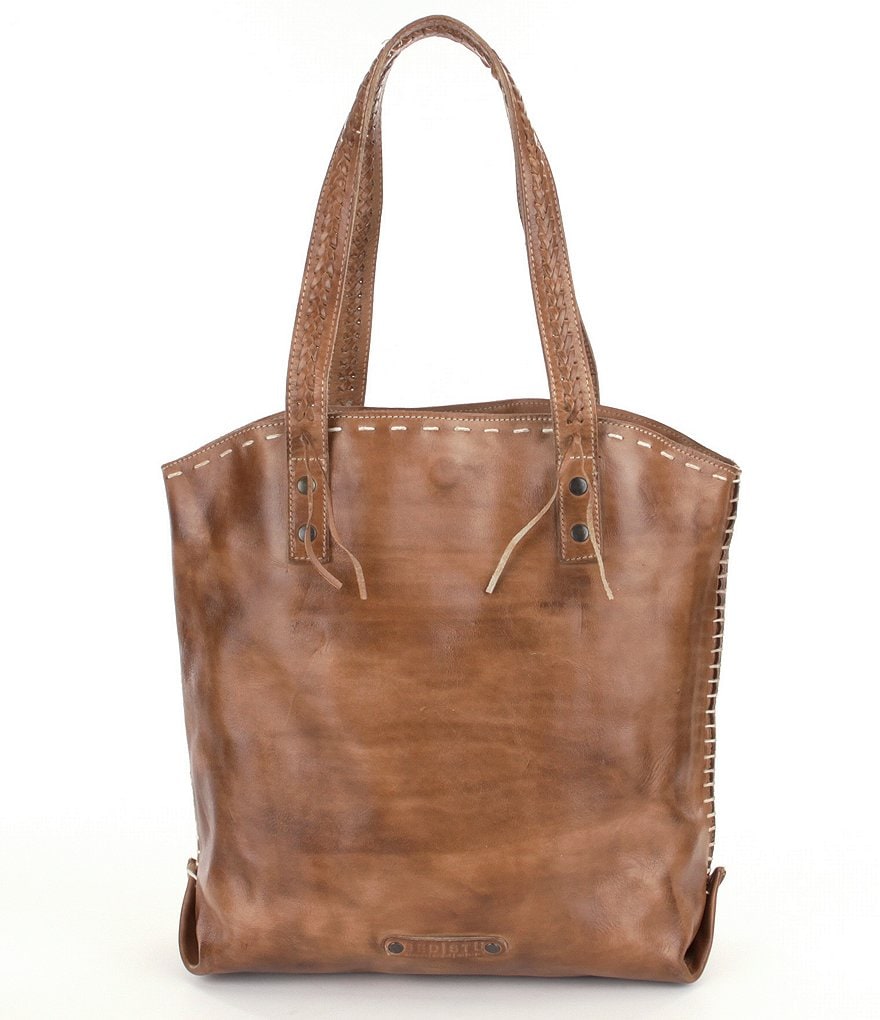 Bed Stu Barra Whipstitch Tanned Leather Tote Bag