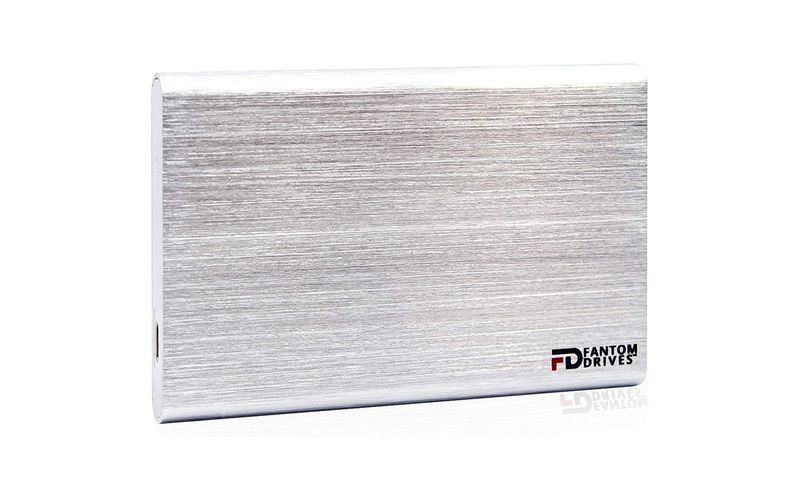 MicroNet 2 TB Portable Hybrid Hard Drive - External - Silver - 5 Year Warranty