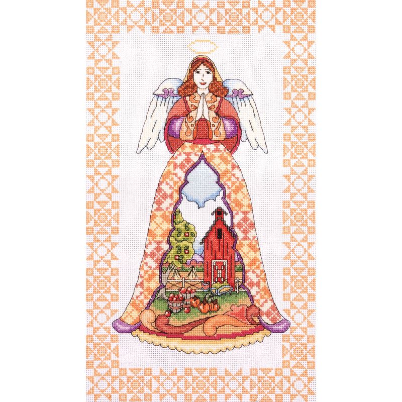 Design Works Counted Cross Stitch Kit 9"X15"-Autumn Angel by Jim Shore (14 Count)