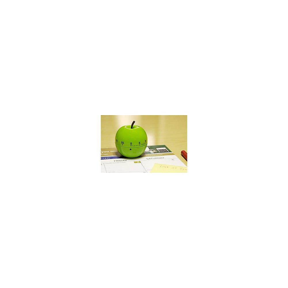 Shaped Timer, 4 1/2" Dia., Green Apple