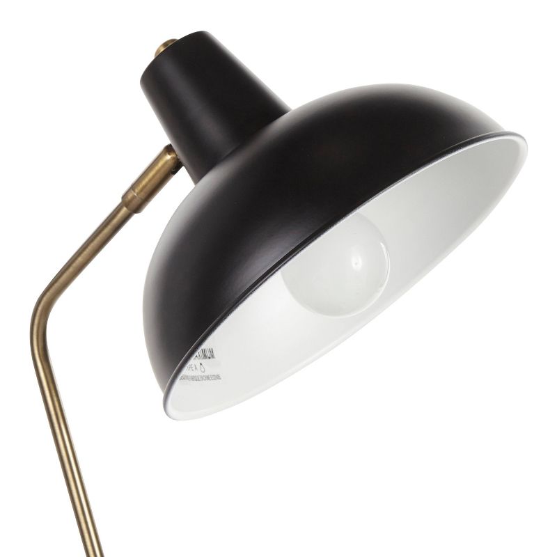 Metal Darby Contemporary Table Lamp (Includes LED Light Bulb) Gold - LumiSource