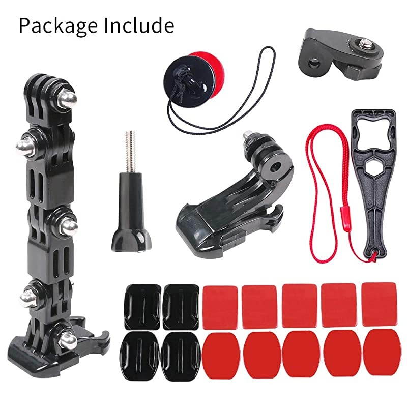 Helmet Chin Mount Kit for GoPro Hero 201865 Black4 Session3+ Action Camera and More