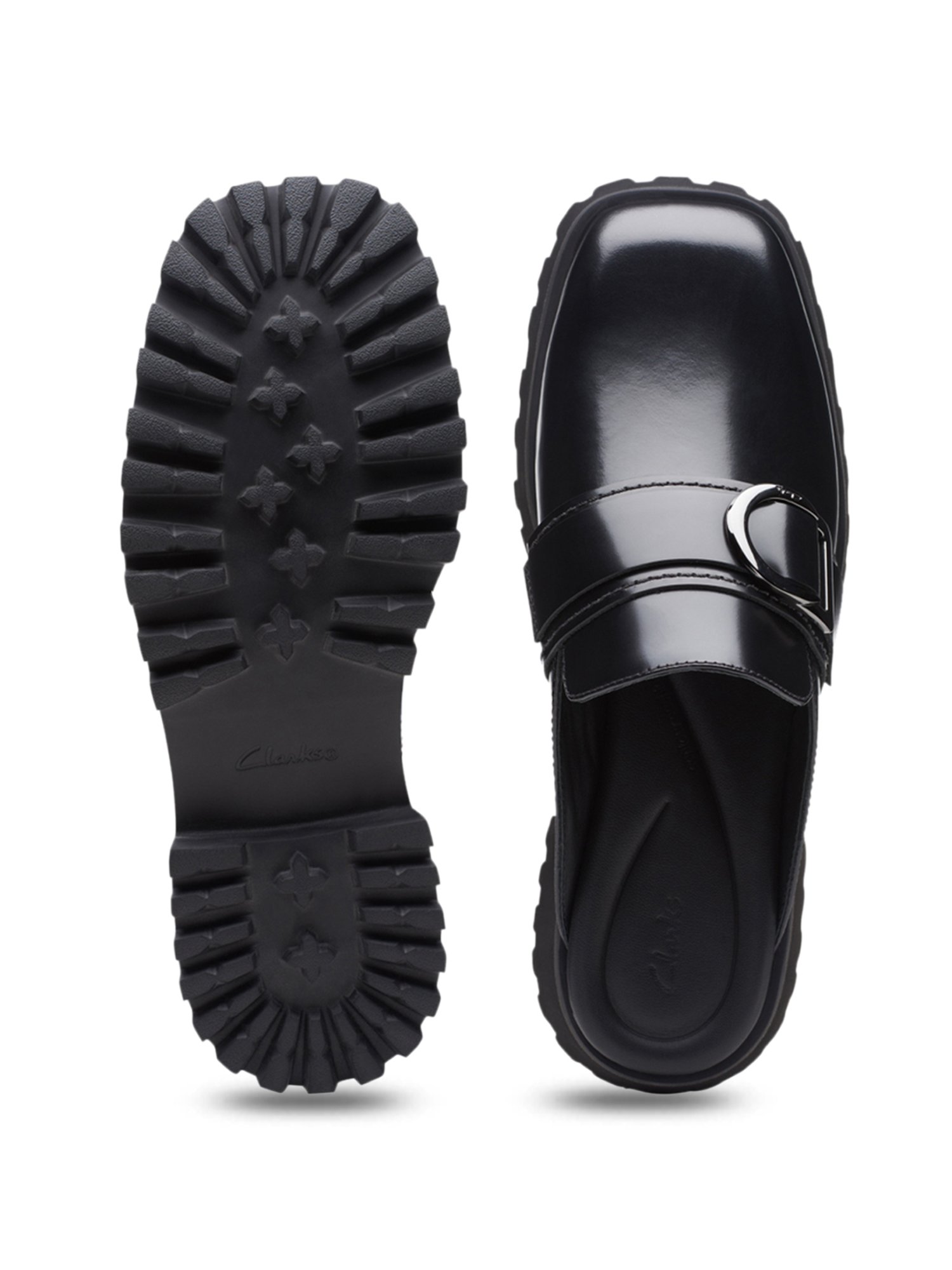 Clarks Women's Stayso Free Black Mule Shoes