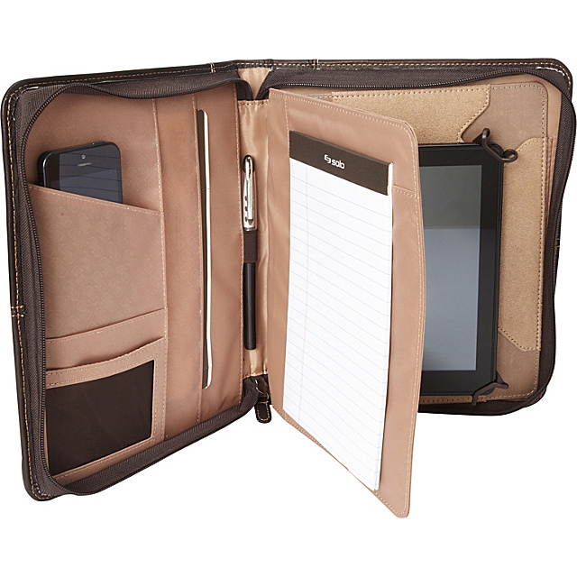 SOLO Universal Fit Vintage Leather Tablet/eReader Padfolio