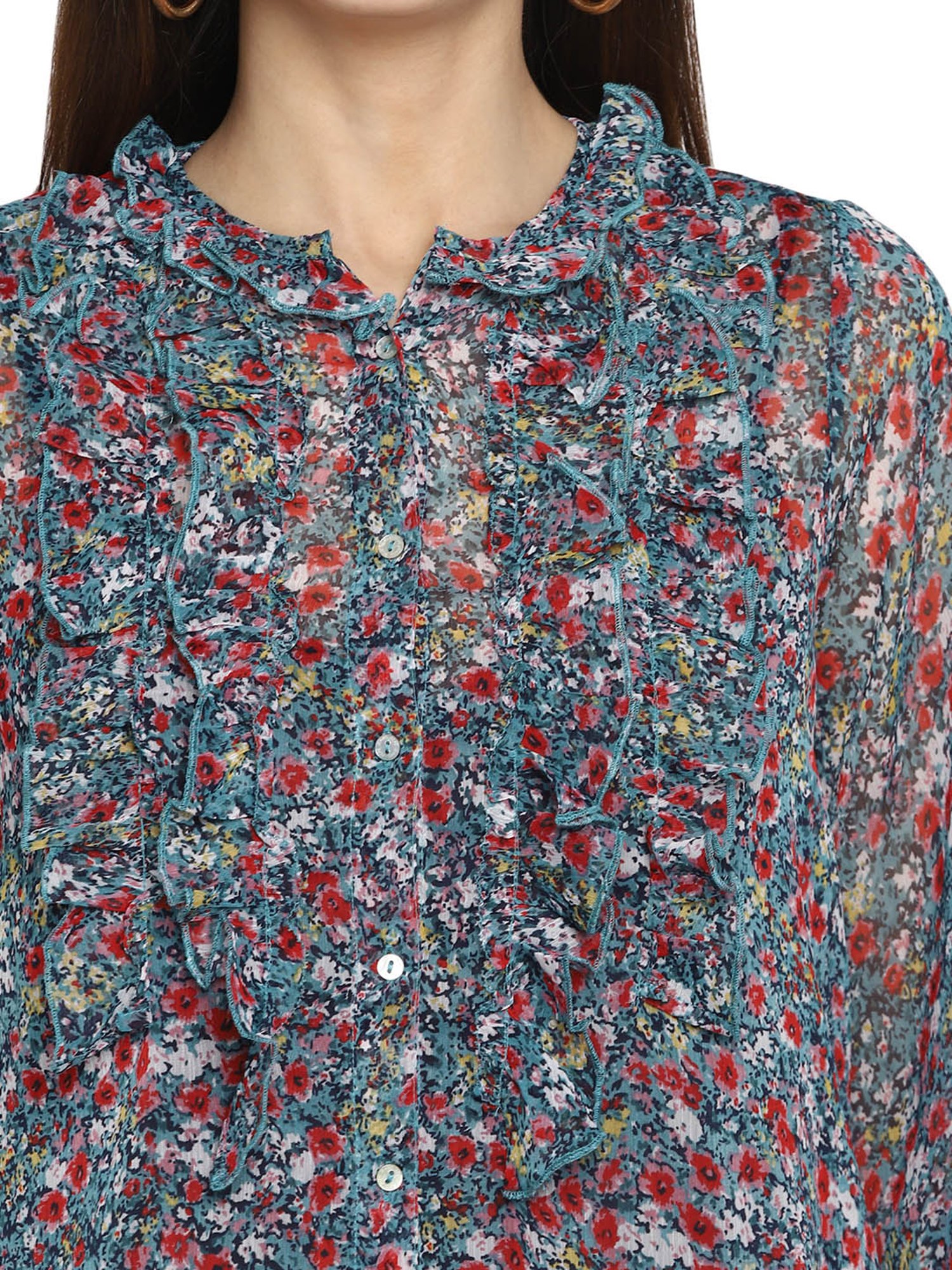 Aditi Wasan Multicolor Printed Shirt