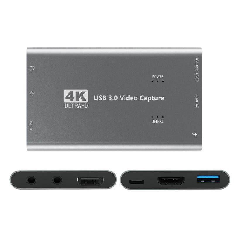 Sishuo  Video Capture Card, 1080P 60FPS HDMI Game Capture Card, 4K HDMI Capture Card for Gaming, Streaming, Teaching, Video Conference, Live Broadcasting, OBS Live Streaming Recorder Device.