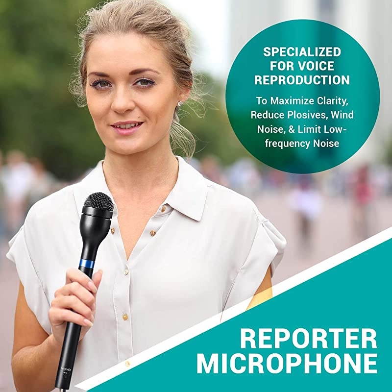 HM-M2 Dynamic Omnidirectional Handheld Interview Microphone with 3-Pin XLR Connector