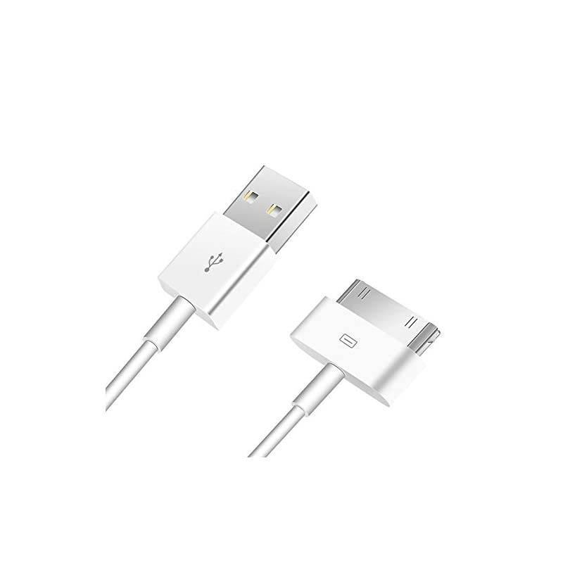 2pcs 30 Pin USB Sync Charging Cable Cord Replacement for Old Apple iPhone 44S 3G3GS iPad 123iPod NanoiPod Touch